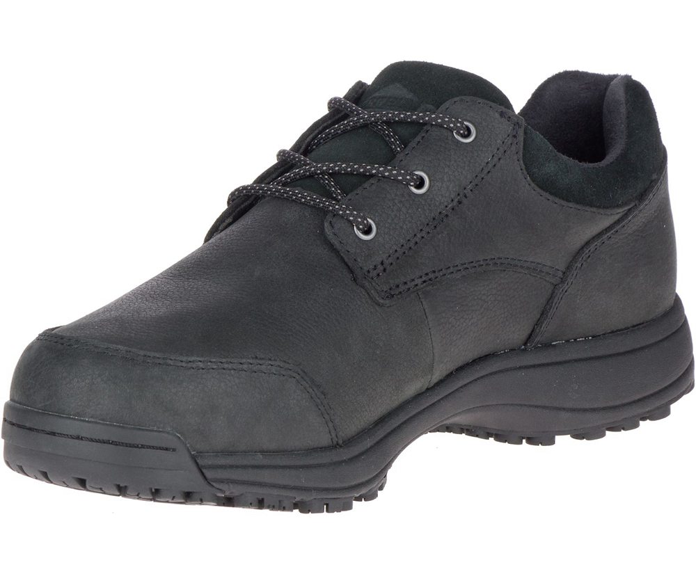 Merrell Work Shoes Black - Sutton Oxford AC+ PRO - Mens 96IWHGRUA